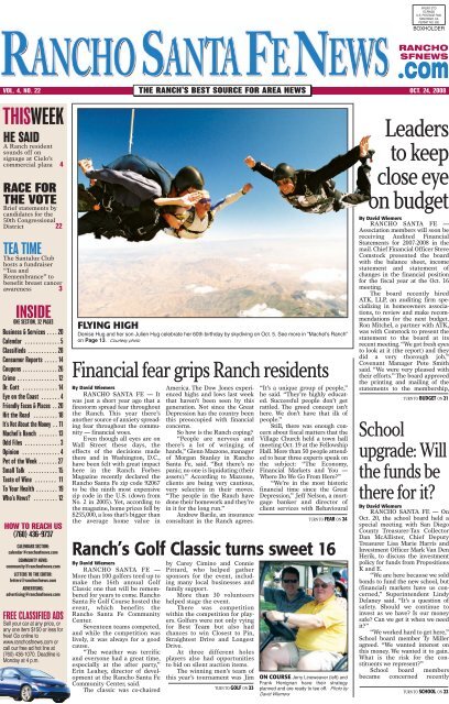 Rancho Santa Fe News (Page 1) - Amazon Web Services