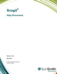 Snagit - Help Document - TechSmith