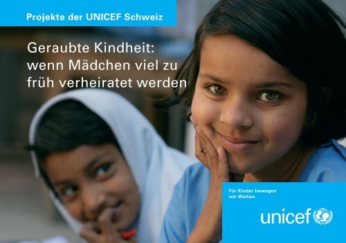 Projekte der UNICEF Schweiz