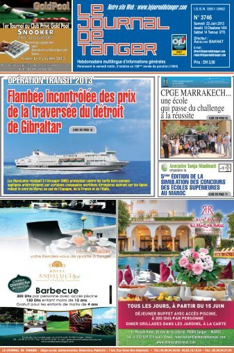 Le Journal de Tanger en pdf