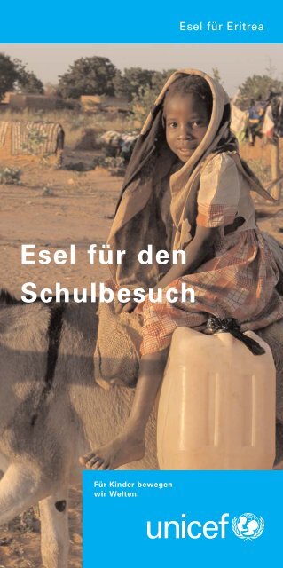 Esel für den Schulbesuch - Unicef