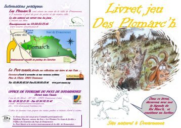 Livret jeu du site naturel des Plomarc'h - Office de Tourisme du pays ...