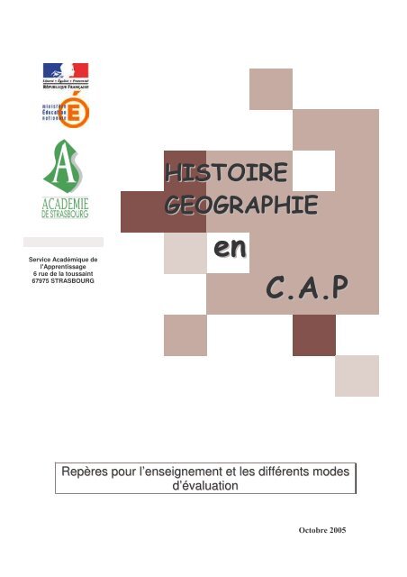 Repères pour le CCF en Histoire Géo au CAP.pdf - Académie de ...