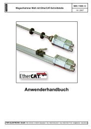 Wegaufnehmer MxK mit EtherCAT-Schnittstelle - TWK ...