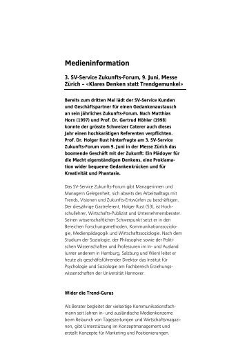 Medieninformation - SV Group