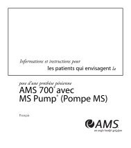 AMS 700® avec MS Pump® (Pompe MS)