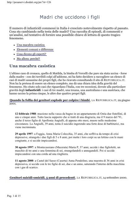 Madri Che Uccidono I Figli Papa Separati Lombardia
