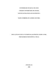 Educação inclusiva e o ensino da matemática básica para ... - UEG.