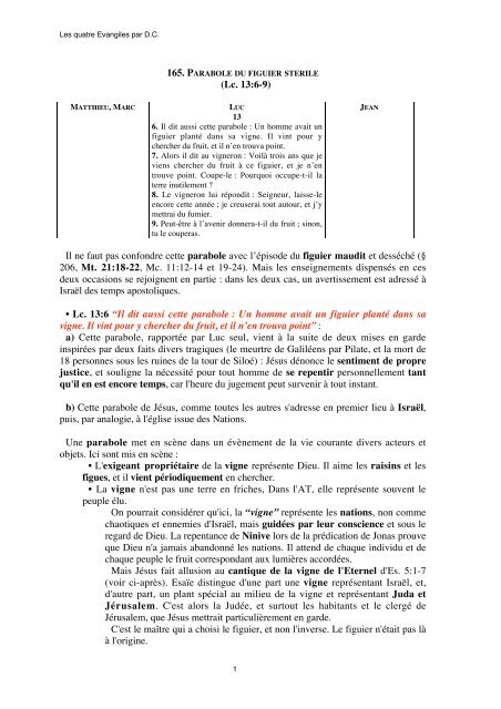 165. Parabole du figuier stérile - Hysope