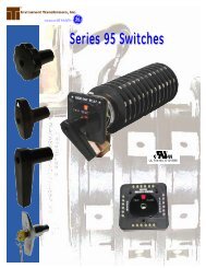 Series 95 Switches - GE Digital Energy