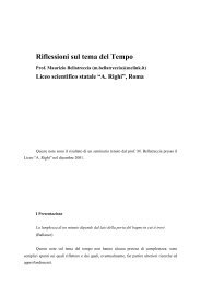 tempo bellatreccia - Pagina del prof M. Savarese