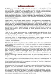 Le Triangle des Bermudes, La comète de Halley, Aristote et la Tora