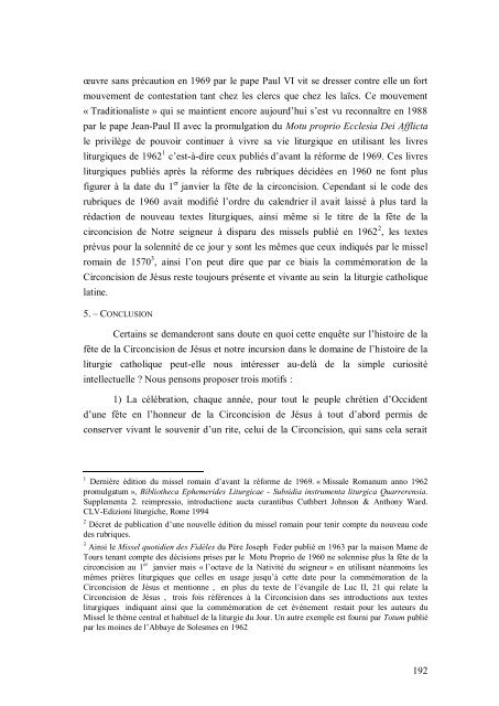 Un episode méconnu de l'histoire de la liturgie catholique