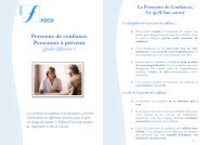 Personne de confiance Personnes à prévenir - Hôpital Foch