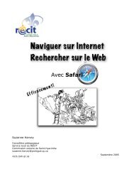 Internet Safari - RÉCIT de la Commission scolaire de Saint-Hyacinthe