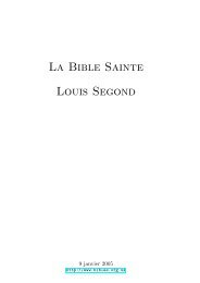 French Louis Segond Bible - Un poisson Dans le Net