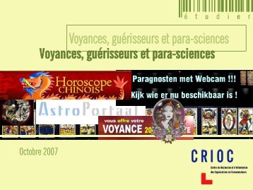 Voyances, guérisseurs et para-sciences - Crioc