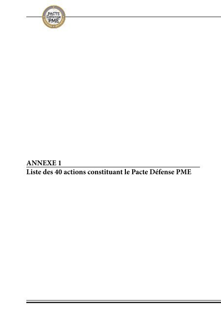 Le Pacte Défense PME - Ministère de la Défense