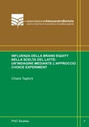 INFLUENZA DELLA BRAND EQUITY NELLA SCELTA DEL LATTE ...