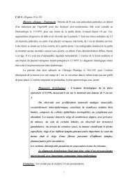 cas cliniques 4 à 9 - Service de chirurgie plastique reconstructrice et ...