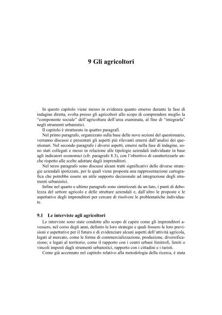 Verso una maggiore integrazione dell'agricoltura nella ...