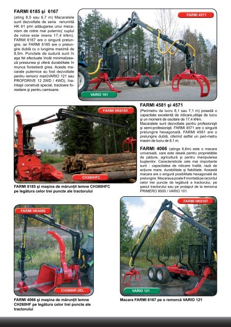 utilajele sunt construite pentru calitate şi durabilitate - Farmi Forest