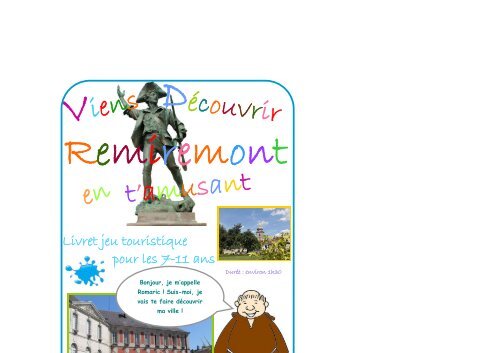 Viens découvrir Remiremont en t'amusant.pub - Office de Tourisme ...