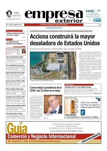 Acciona construirá la mayor desaladora de ... - Empresa exterior