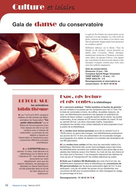 LE MAG de MAI / JUIN 2010 (pdf - 1,09 Mo) - Vaujours