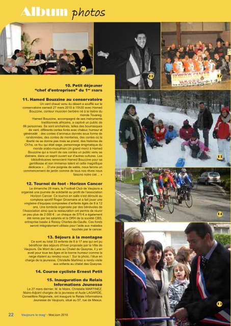 LE MAG de MAI / JUIN 2010 (pdf - 1,09 Mo) - Vaujours