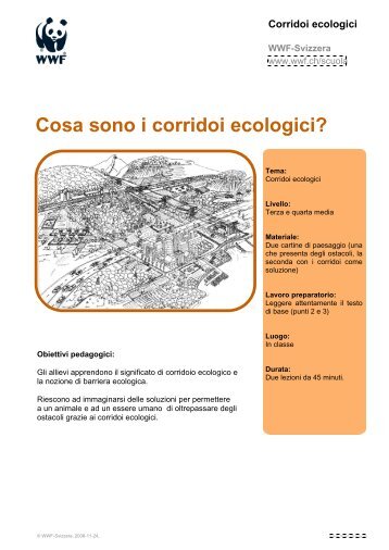 Cosa sono i corridoi ecologici?