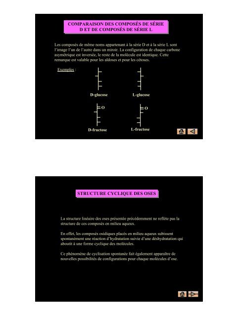 structure des oses simples et dérivés structure des oses simples et ...