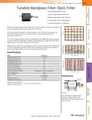 Tunable Bandpass Fiber Optic Filter