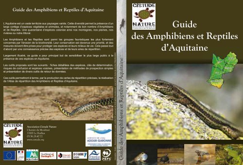 Guide des Amphibiens et Reptiles d'Aquitaine - Conseil Régional d ...