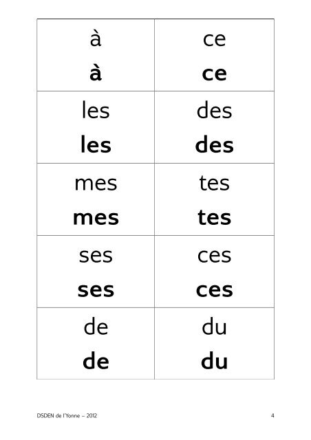 Réinvestir les mots outils - CP - Jeu de la coccinelle