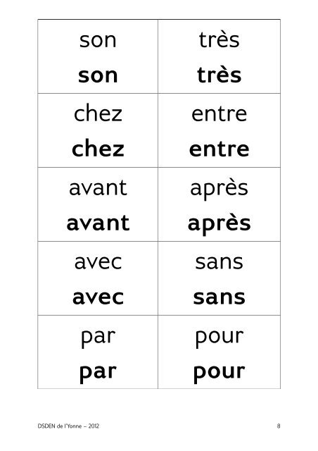 Réinvestir les mots outils - CP - Jeu de la coccinelle