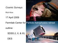 Cosmic Surveys – Rich Kron - Fermilab Center for Particle ...