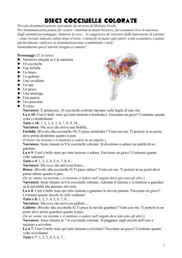 10 coccinelle colorate - La Teca Didattica