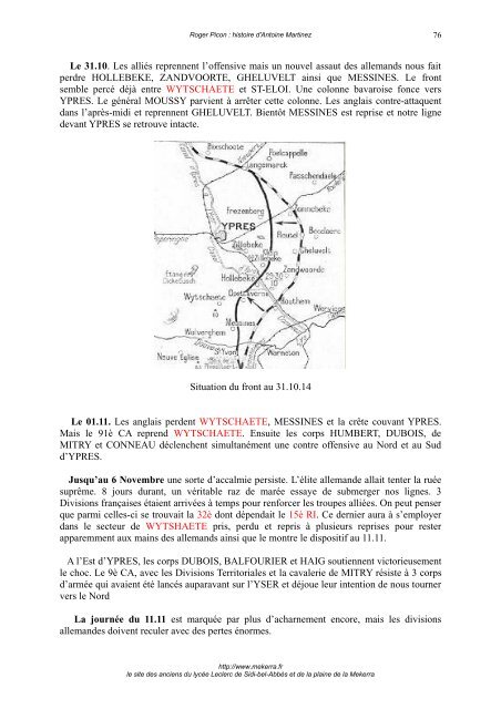 Histoire d'Antoine Martinez - Accueil