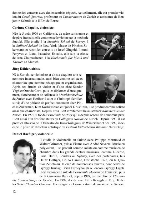 Libretto de la saison 2011-2012 - Société des Concerts de Fribourg