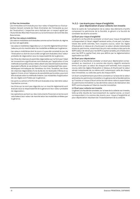 Statuts SCI Capimmo septembre 2012 - Primonial Services