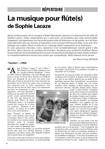 lire l'article - Lacaze, Sophie