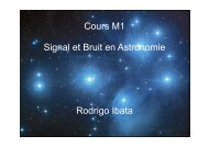 Cours M1 Signal et Bruit en Astronomie Rodrigo Ibata - Observatoire