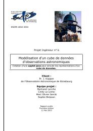 Rapport public - Observatoire Astronomique de Strasbourg