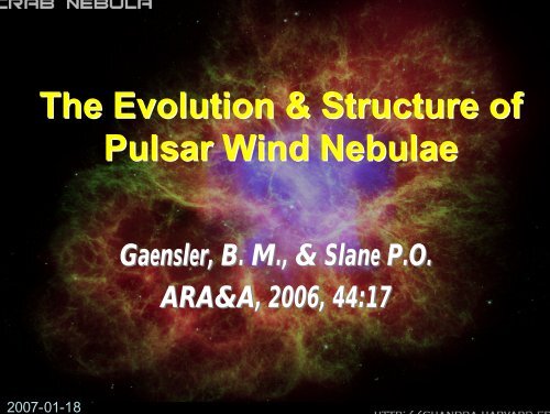 The Evolution & Structure of Pulsar Wind Nebulae