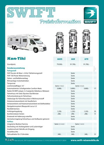 Kon-Tiki - SWIFT Reisemobile + Caravans