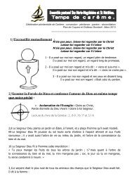 1/S'accueillir mutuellement : 2/Ecouter la Parole de Dieu et co