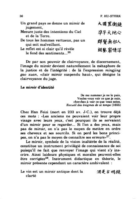 MIROIR ET CONNAISSANCE DANS LA POÉSIE DES TANG ... - AFEC