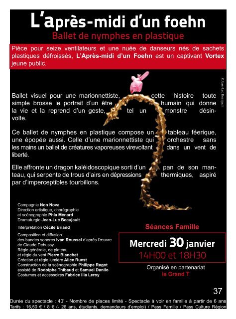 Saison culturelle 2012-2013 Théâtre de Verre Châteaubriant