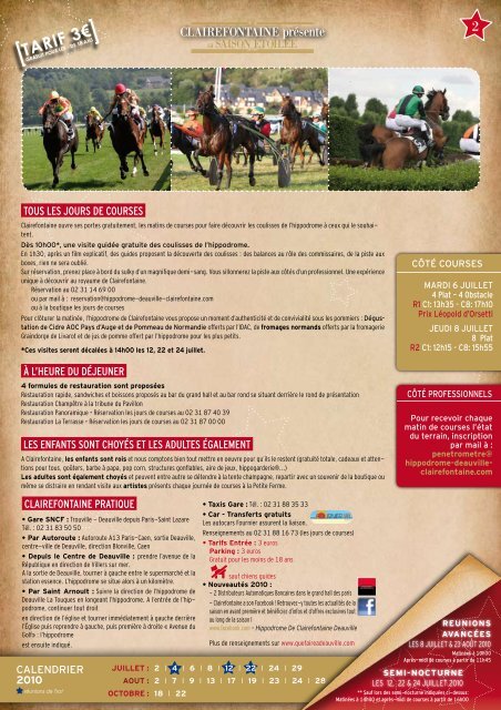 ClaiReFontaine présente - Les hippodromes de Deauville